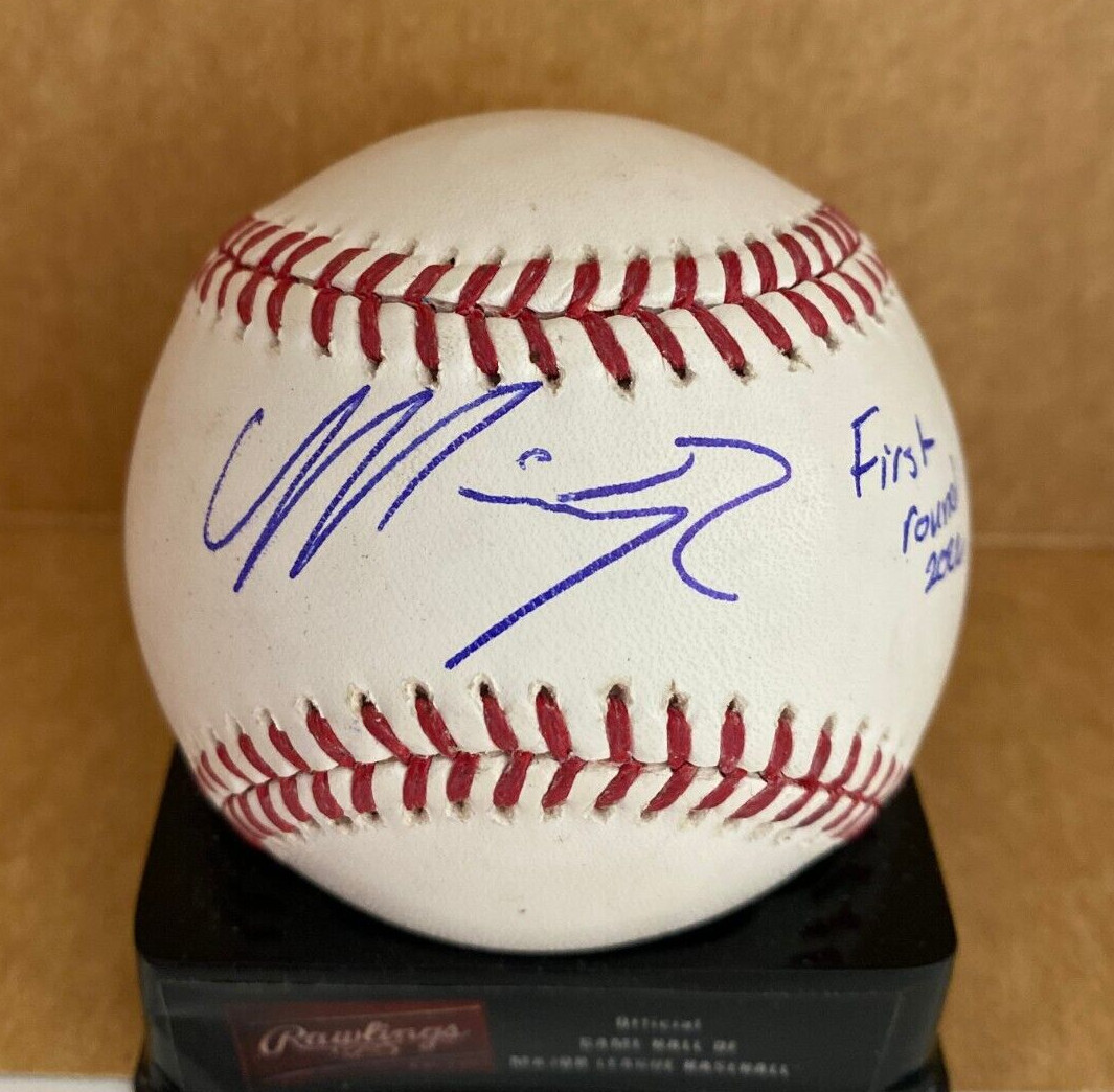 MIKEY ROMERO 2022 FIRST ROUND RED SOX SIGNED AUTOGRAPH M.L. BASEBALL BECKETT !