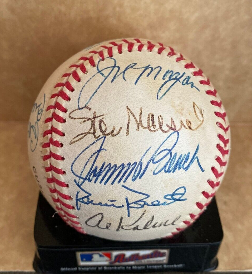 MIZE MORGAN MUSIAL BENCH KALINE REESE GIBSON KINER ETC SIGNED N.L. BASEBALL BAS