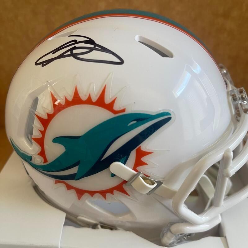 ODELL BECKHAM JR. DOLPHINS SIGNED AUTOGRAPHED SPEED MINI HELMET BECKETT