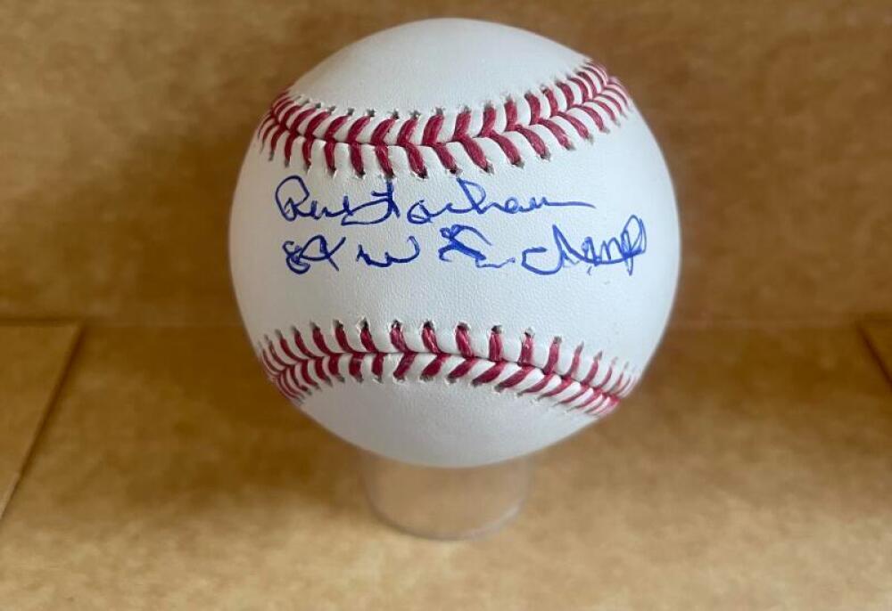 RENE LACHEMAN 89 WS CHAMPS SIGNED AUTOGRAPHED M.L. BASEBALL
