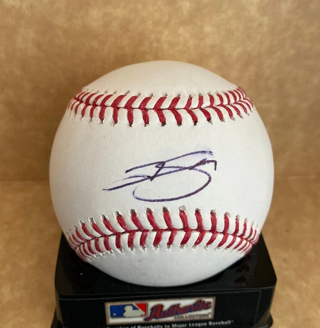 TREVOR STORY BOSTON RED SOX SIGNED AUTOGRAPHED M.L. BASEBALL BECKETT AUTH *