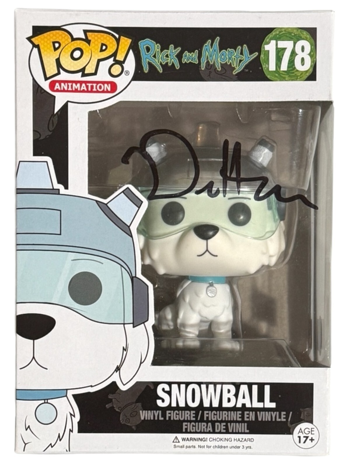 Dan Harmon Signed Autograph Rick and Morty Snowball #178 Funko Pop Beckett COA