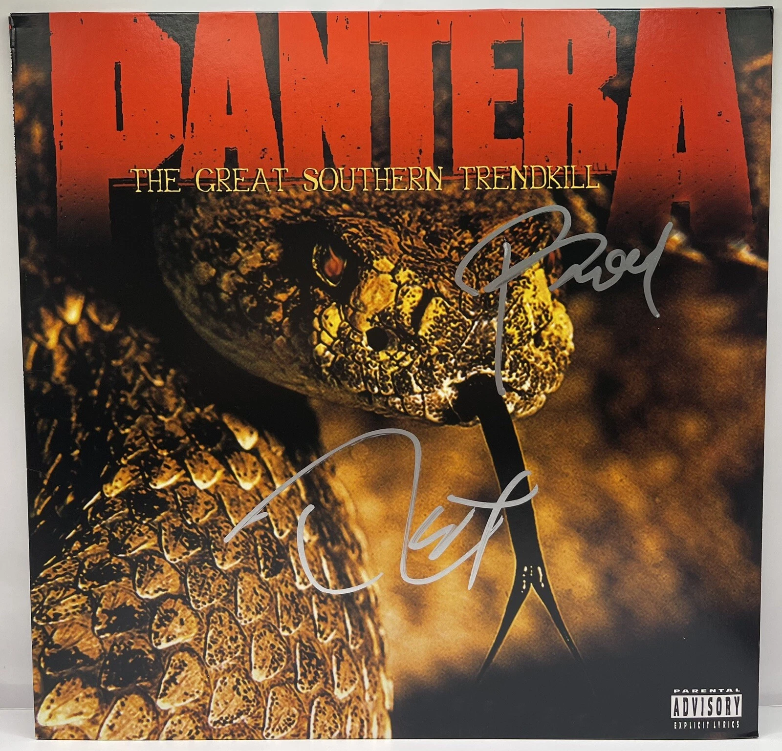 PANTERA signed album The Great Southern Treadkill PHIL ANSELMO & REX BROWN JSA