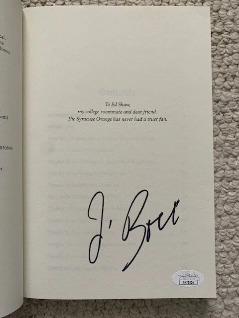 JIM BOEHEIM HAND SIGNED COLOR HIM ORANGE PAPERBACK BOOK SYRACUSE COACH JSA