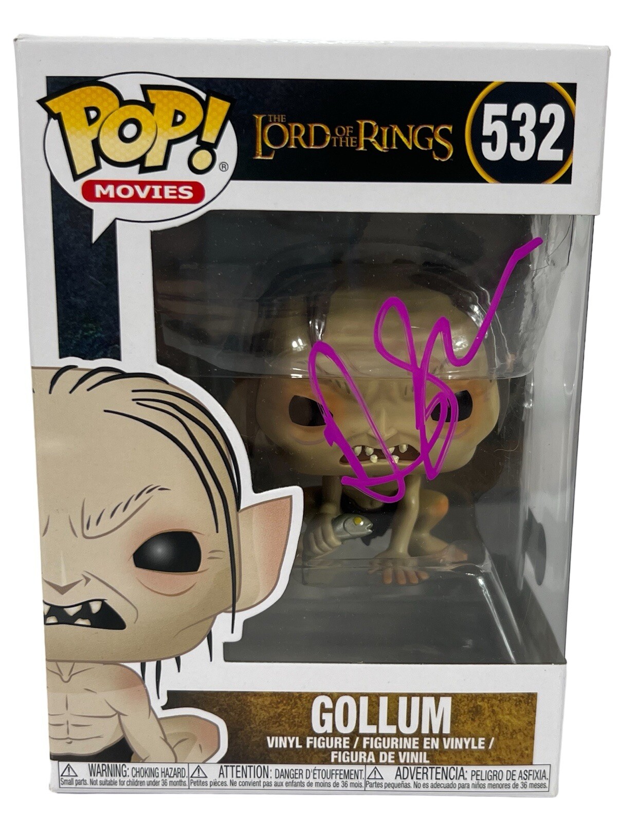 Andy Serkis Signed Autograph The Lord of The Rings Gollum Funko Pop COA
