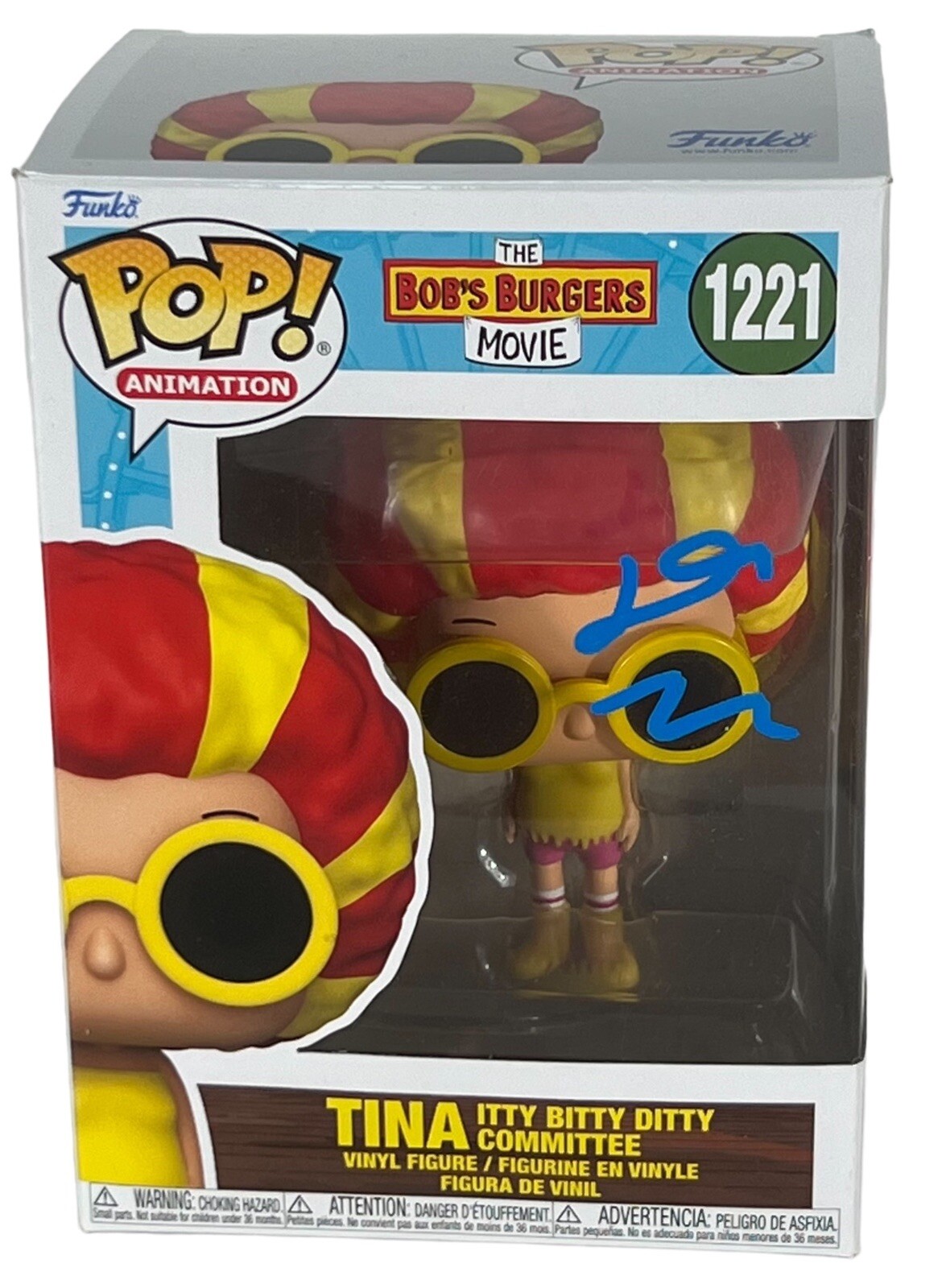 Dan Mintz Signed Autograph Bob's Burgers Movie Funko Pop Tina Belcher BAS COA