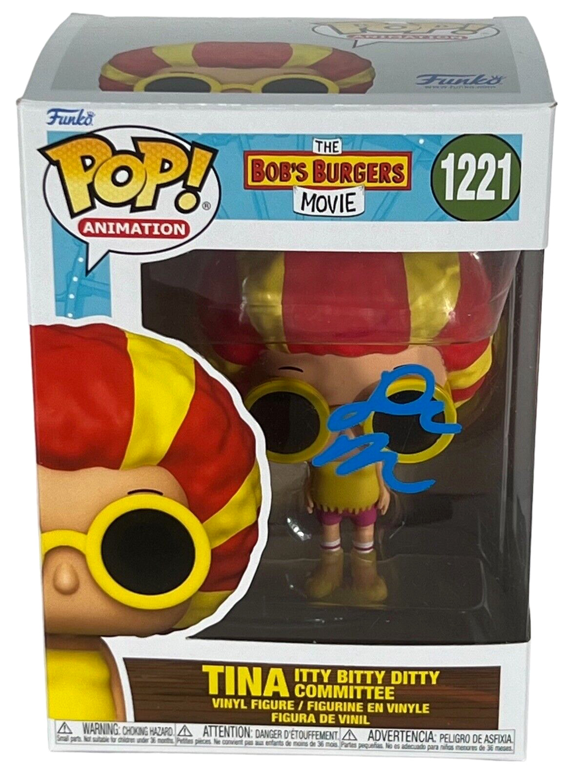 Dan Mintz Signed Autograph Bob's Burgers Movie Funko Pop Tina Belcher BAS COA