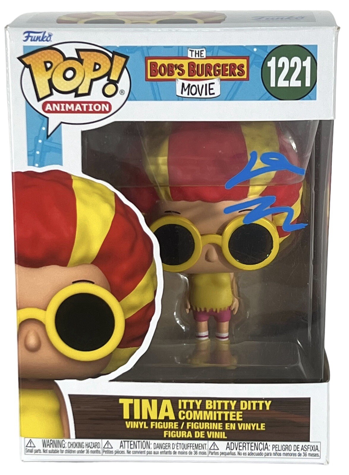 Dan Mintz Signed Autograph Bob's Burgers Movie Funko Pop Tina Belcher BAS COA