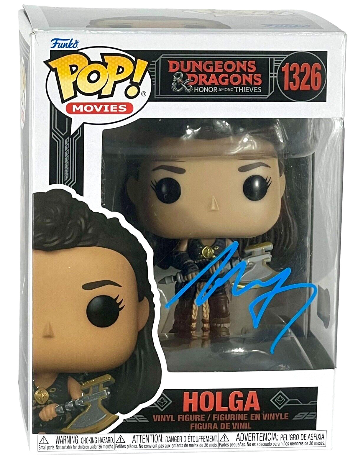 Michelle Rodriguez Signed Funko Pop Dungeons & Dragons Holga Autograph Beckett