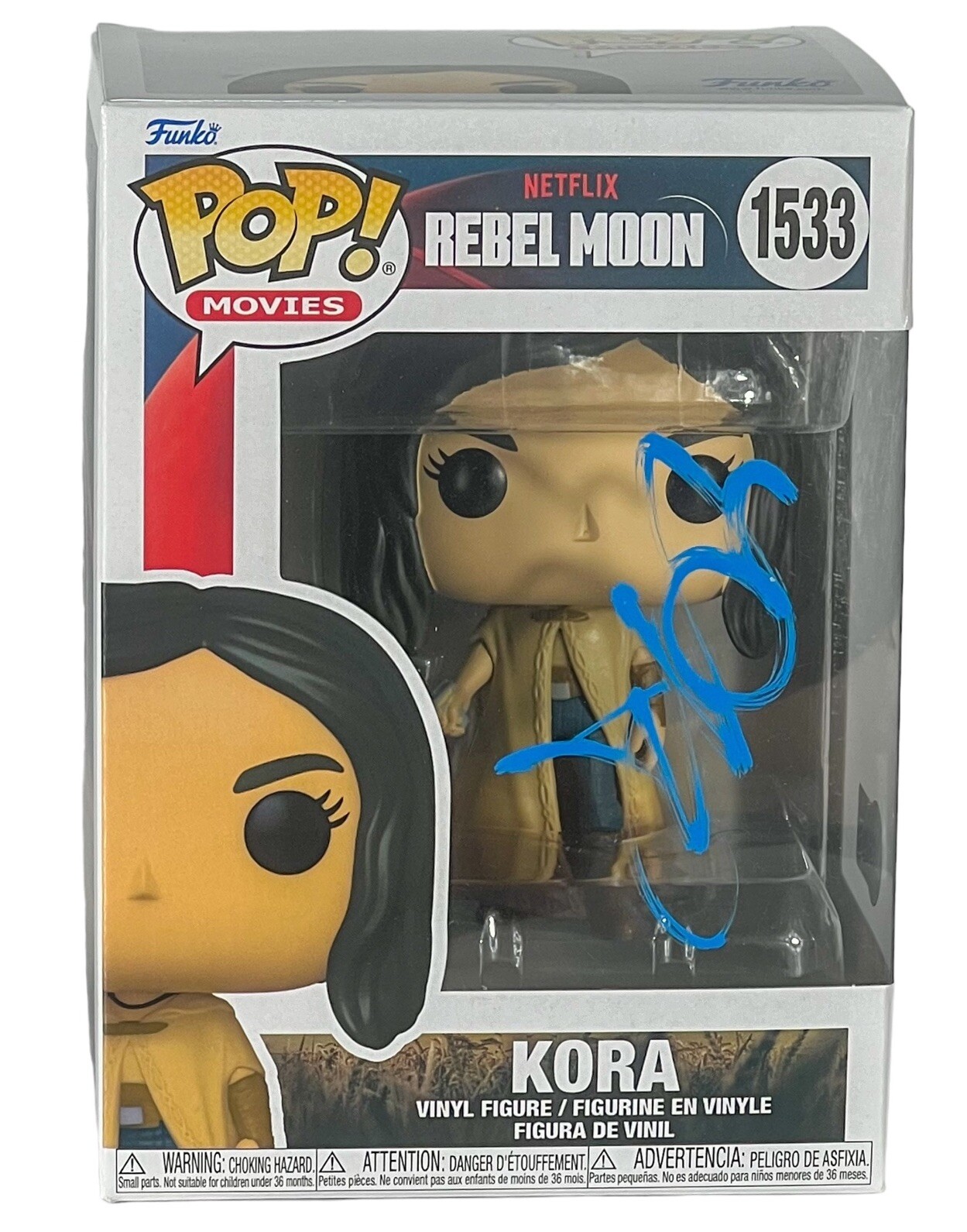 Sofia Boutella Signed Funko Pop Rebel Moon Kora 1533 Autograph Beckett COA