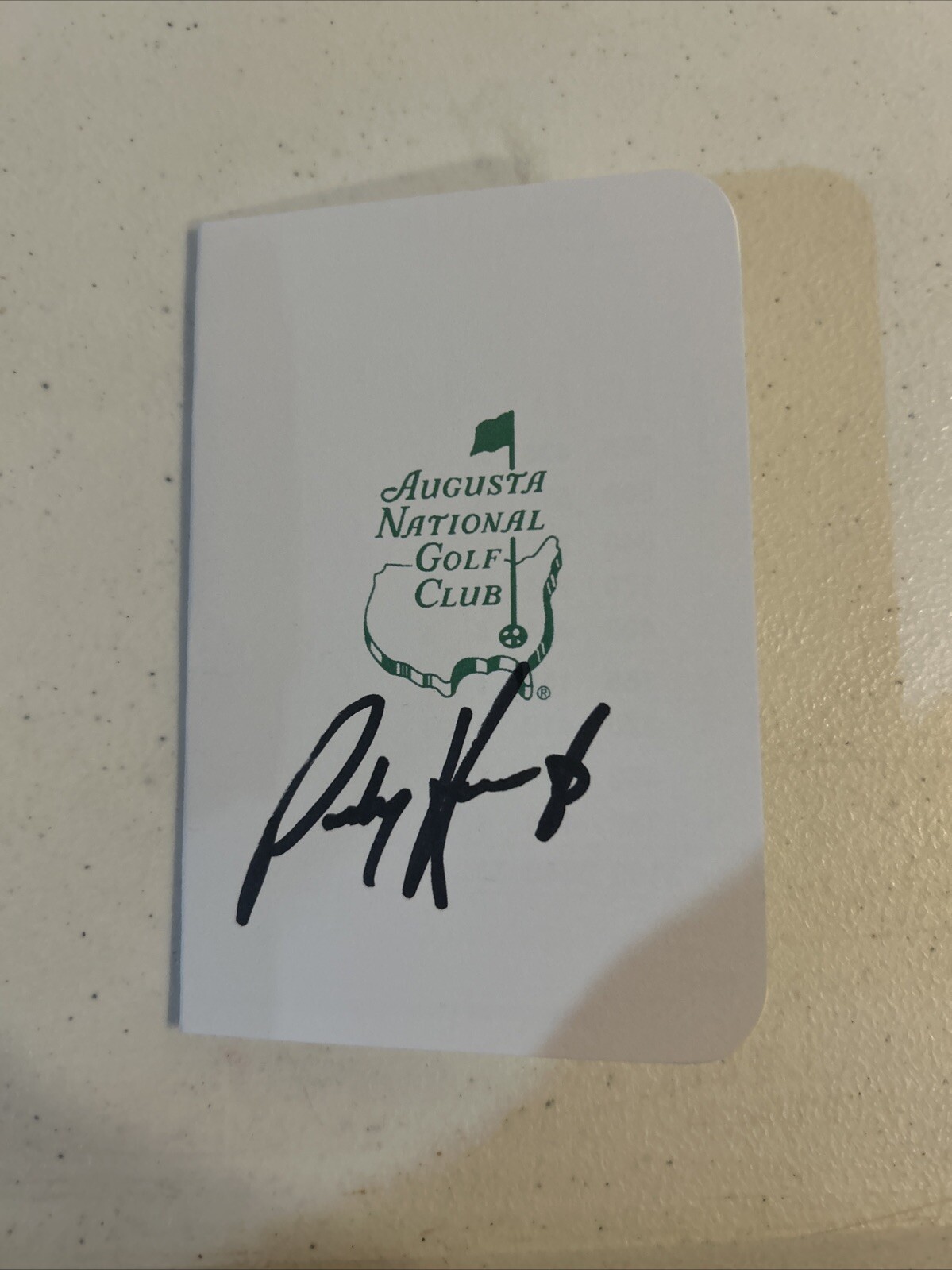 PADRAIG HARRINGTON SIGNED AUTOGRAPH MASTERS SCORECARD COA GOLF CHAMPION