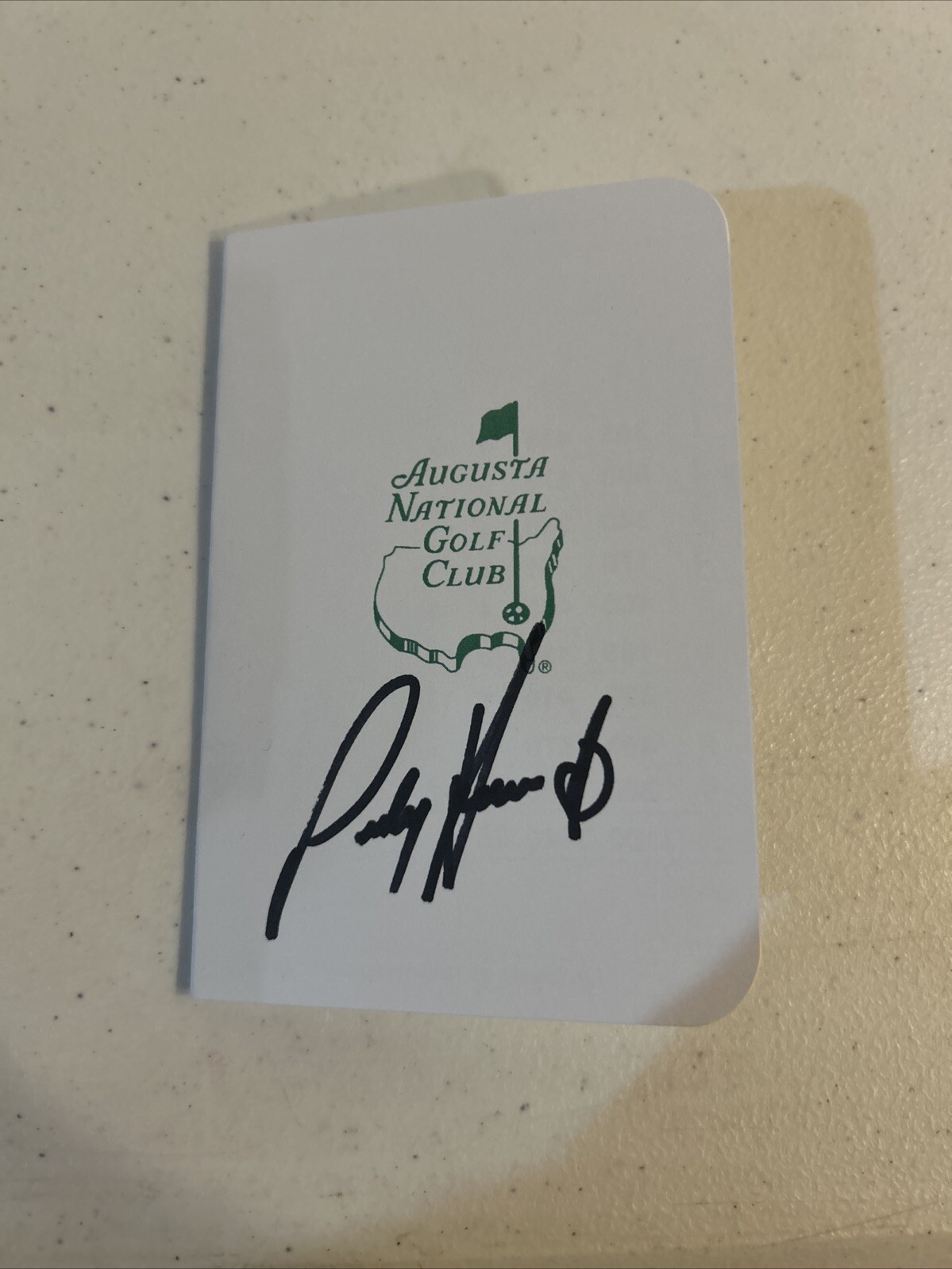 PADRAIG HARRINGTON SIGNED AUTOGRAPH MASTERS SCORECARD COA GOLF CHAMPION