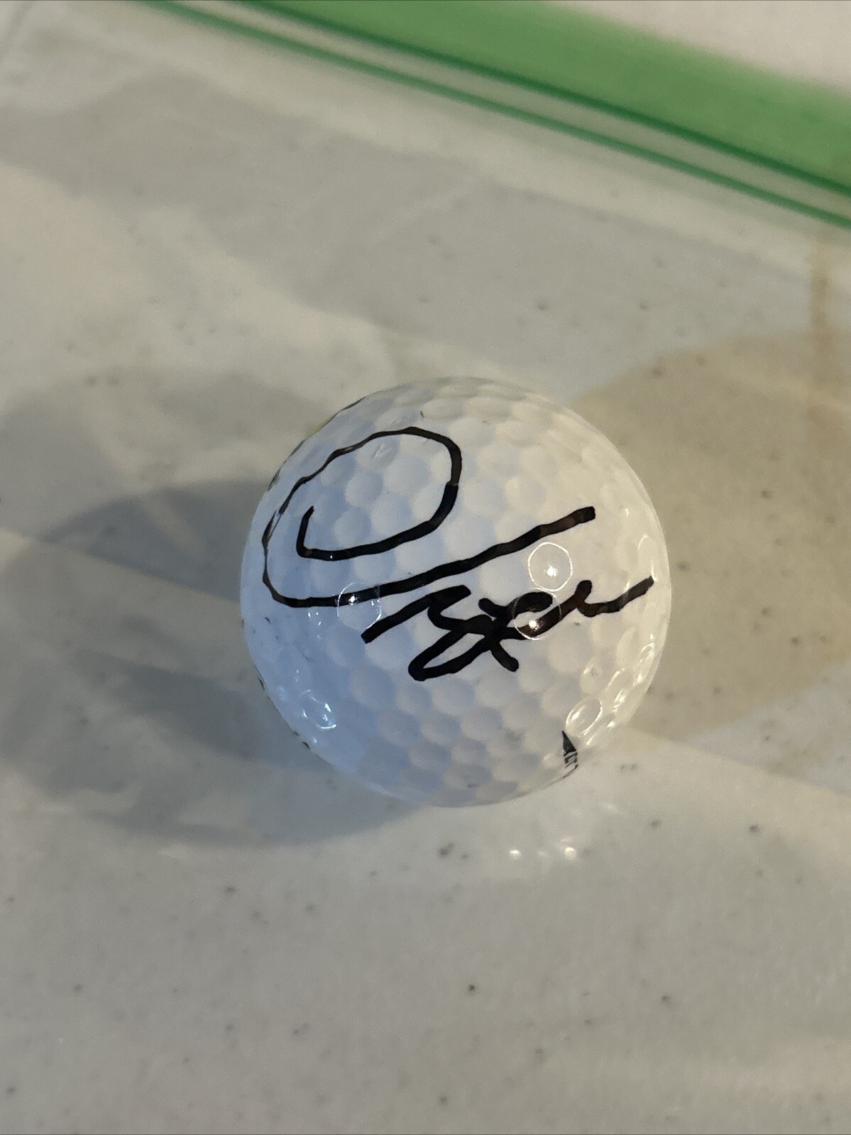THOMAS BJORN SIGNED AUTOGRAPH MASTERS LOGO GOLF BALL COA TITLEIST