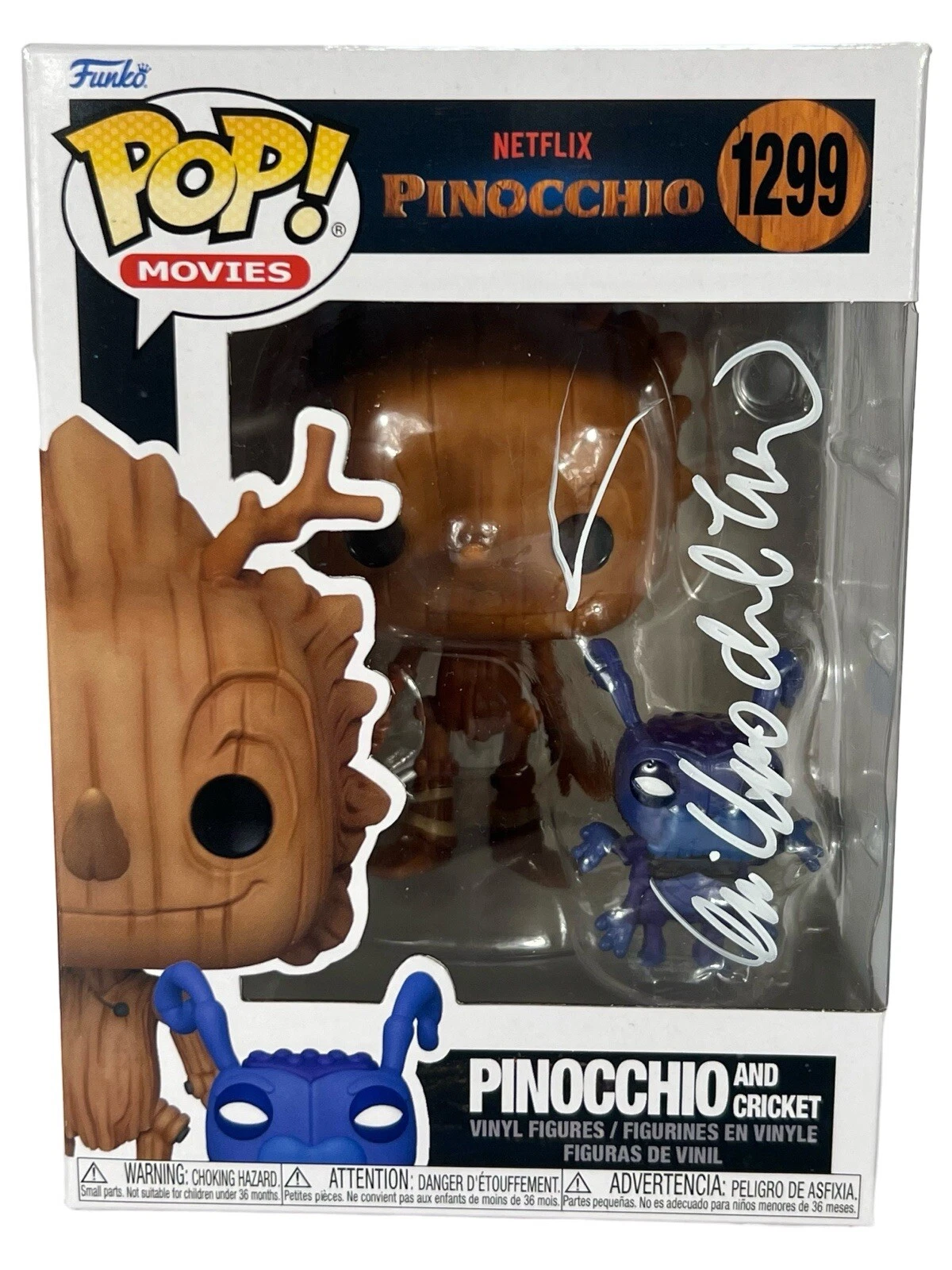 Guillermo Del Toro Signed Autograph Pinocchio Funko Pop #1299 Beckett COA