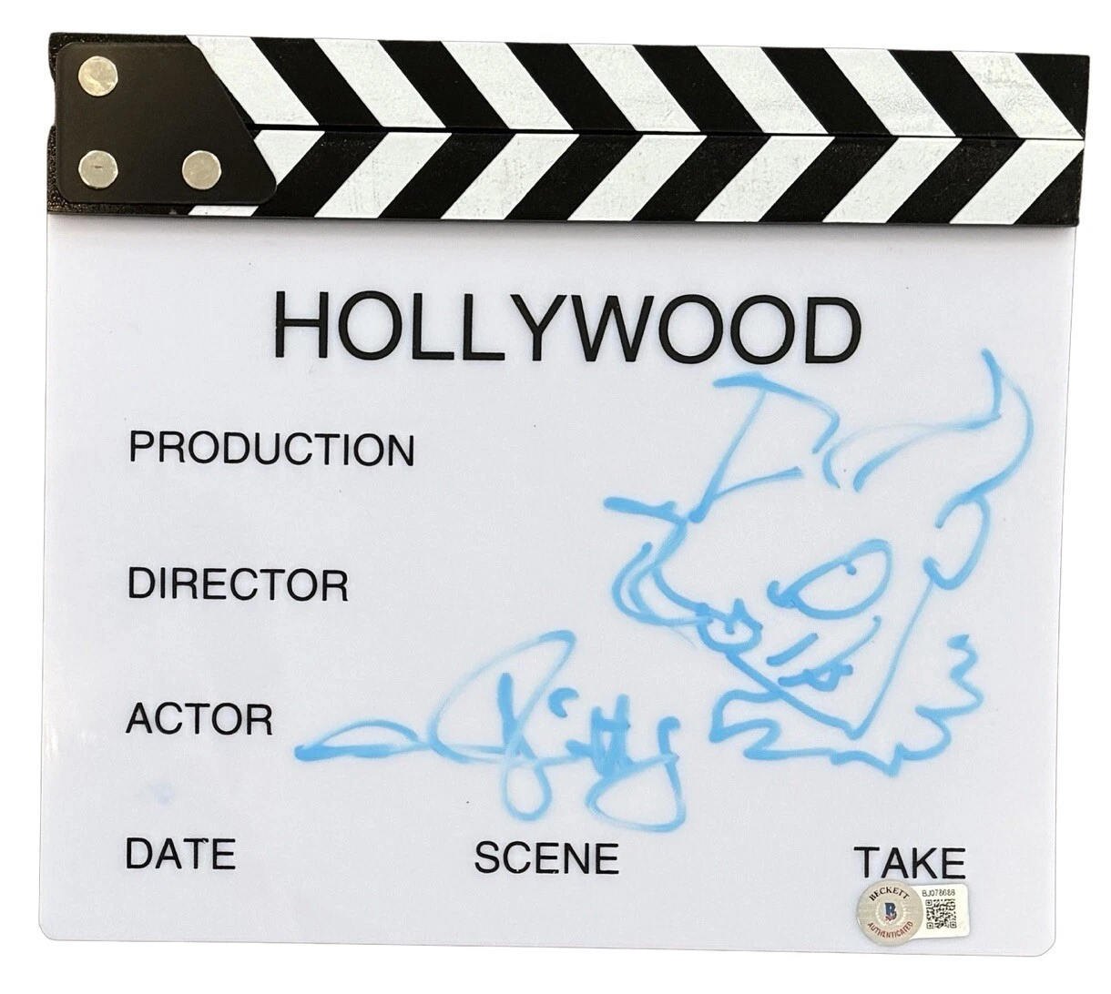 ANDY MUSCHIETTI SIGNED MOVIE CLAPBOARD IT PENNYWISE SKETCH AUTOGRAPH BECKETT COA COLLECTIBLE MEMORABILIA