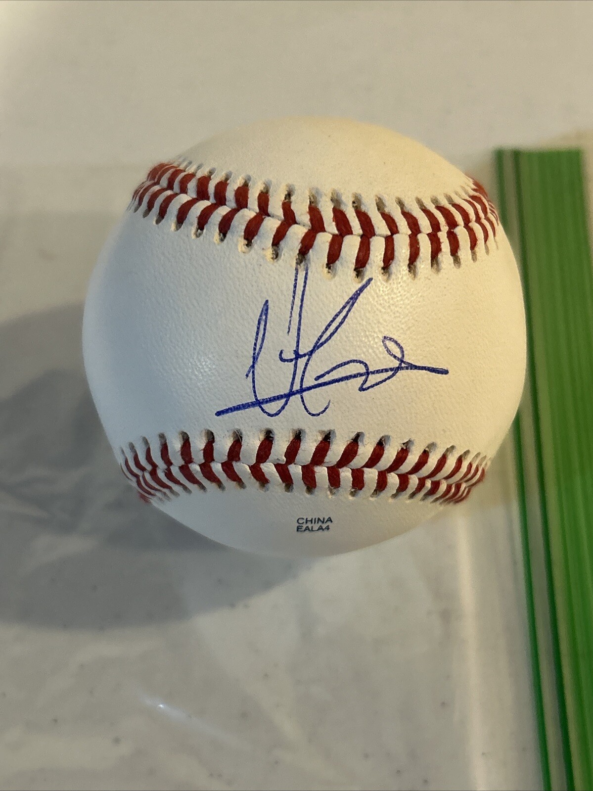 NEW YORK YANKEES- OSCAR GONZALEZ SIGNED AUTOGRAPH ROLB1 BALL COA INDIANS