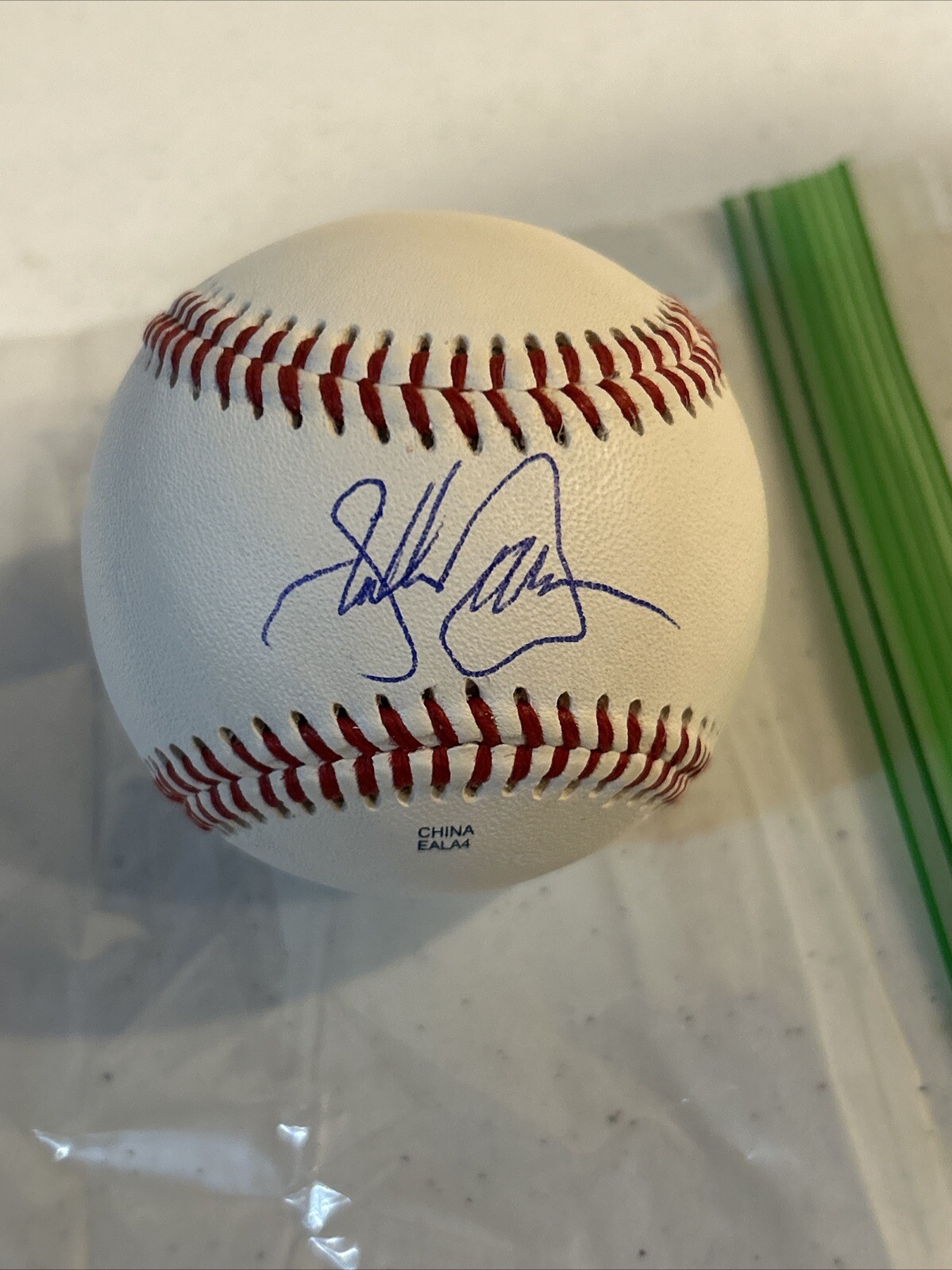 NEW YORK YANKEES- SHELLEY DUNCAN SIGNED AUTOGRAPH ROLB1 BALL COA INDIANS