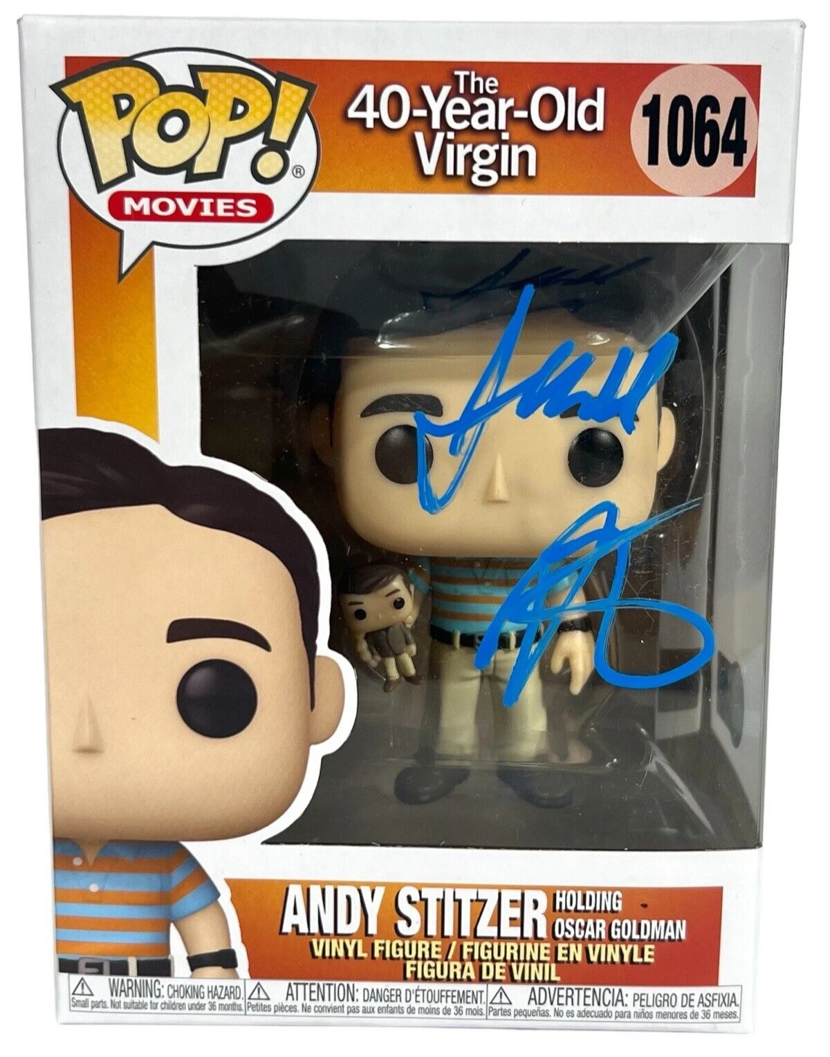 Judd Apatow Signed Funko Pop Andy Stitzer The 40 Year Old Virgin Beckett COA