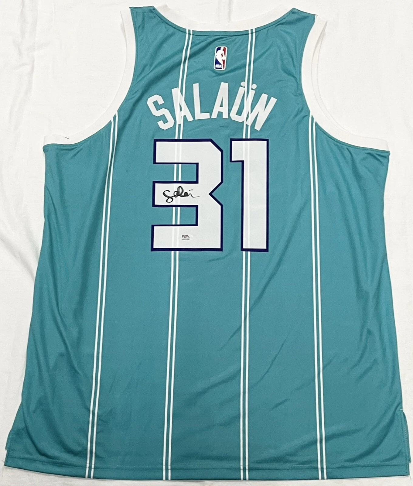 Tidjane Salaun Signed Autographed Charlotte Hornets Jersey PSA/DNA COA