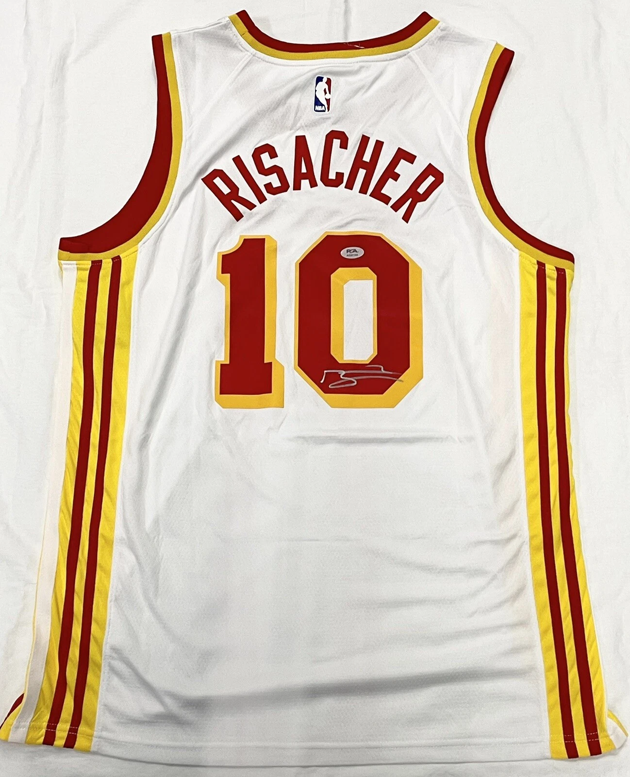 Zaccharie Risacher Signed Autographed Atlanta Hawks Jersey PSA/DNA COA