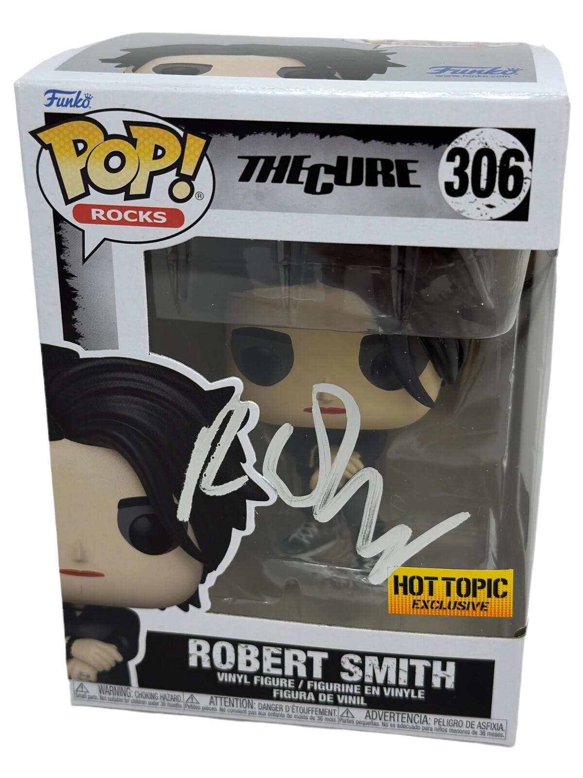 Robert Smith Signed Autograph The Cure Funko Pop Rocks #306 Figure Beckett COA