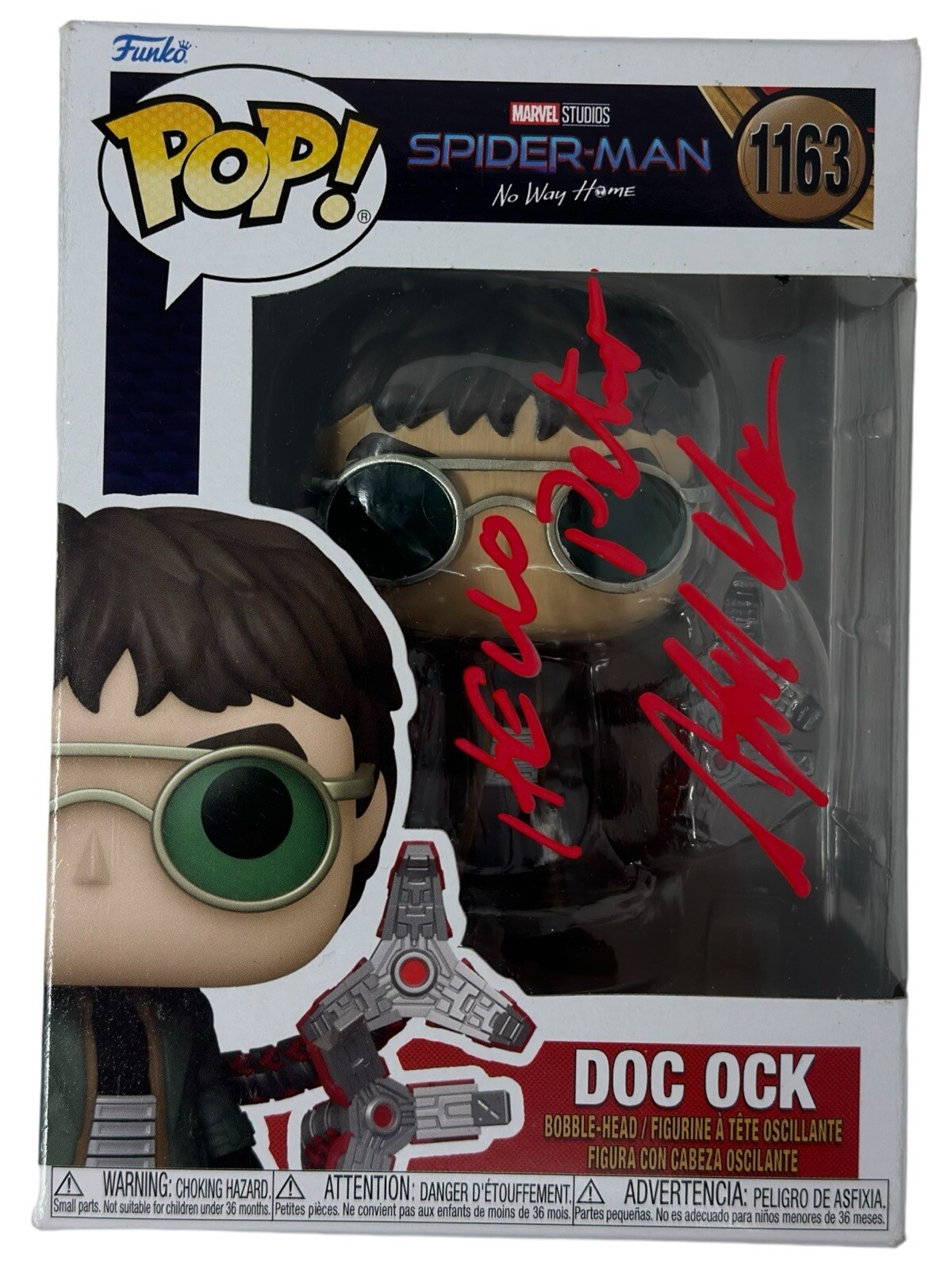 ALFRED MOLINA SIGNED AUTOGRAPH DOC OCK SPIDER-MAN NO WAY HOME FUNKO POP BECKETT COLLECTIBLE MEMORABILIA