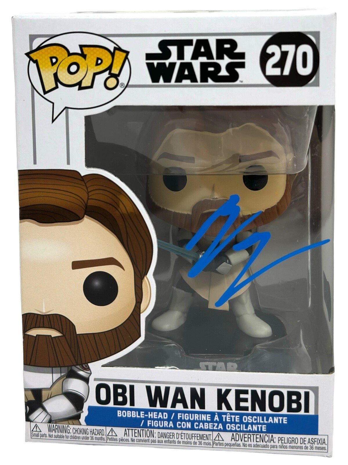 Ewan McGregor Signed Autograph Funko Pop Star Wars Obi Wan Kenobi Beckett COA