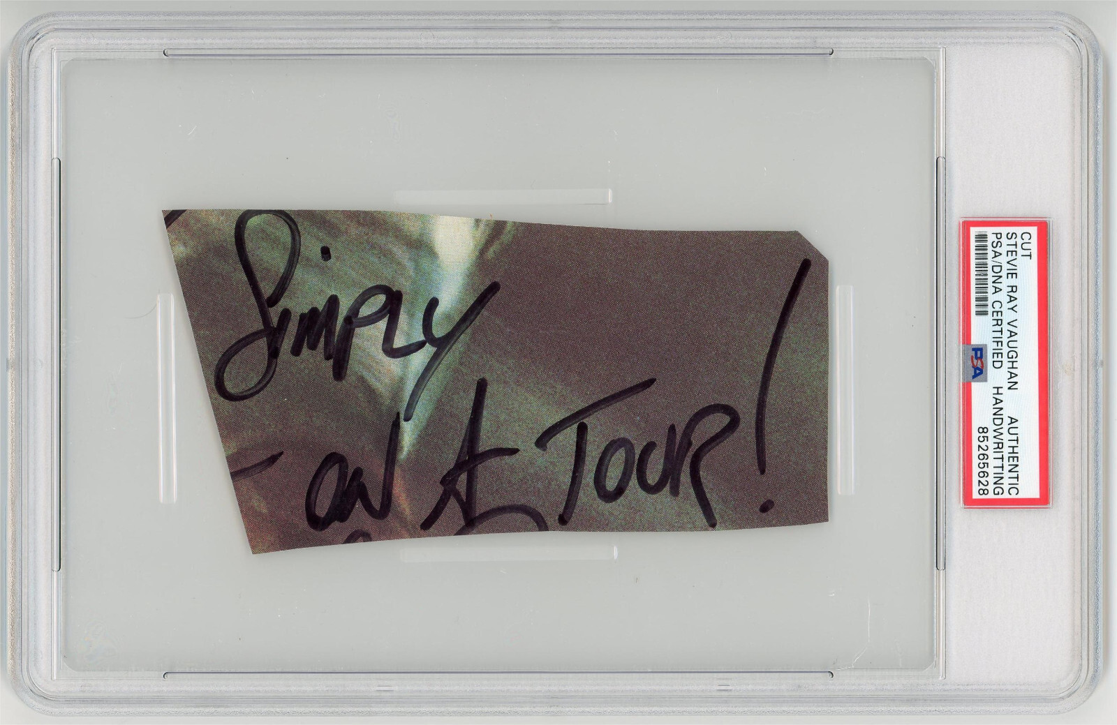 PSA Stevie Ray Vaughan Signed Original Handwritting 