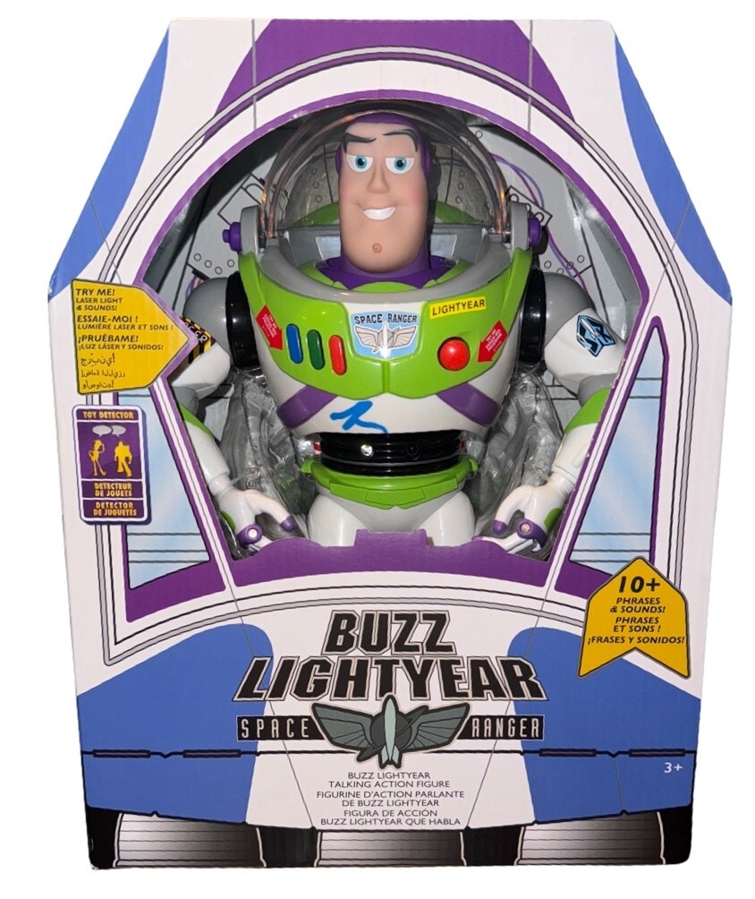 Tim Allen Signed Autograph Toy Story Buzz Lightyear Full Size Figure Beckett COA