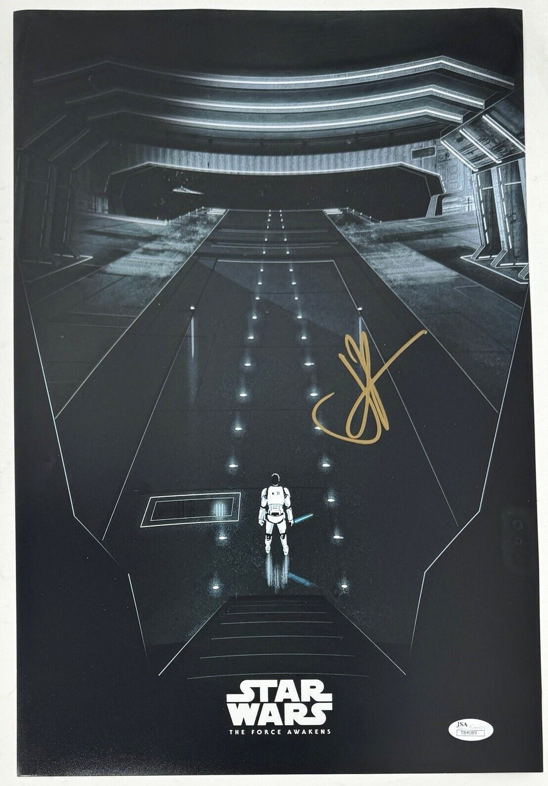 JJ Abrams Signed Autograph Star Wars The Force Awakens Movie Poster J.J. JSA COA