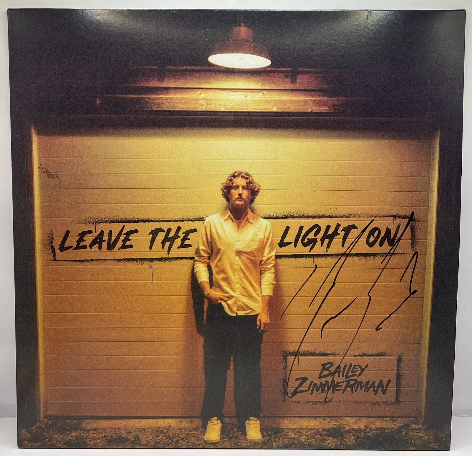 Bailey Zimmerman JSA Signed Autographed Album Record Vinyl Leave The Light On