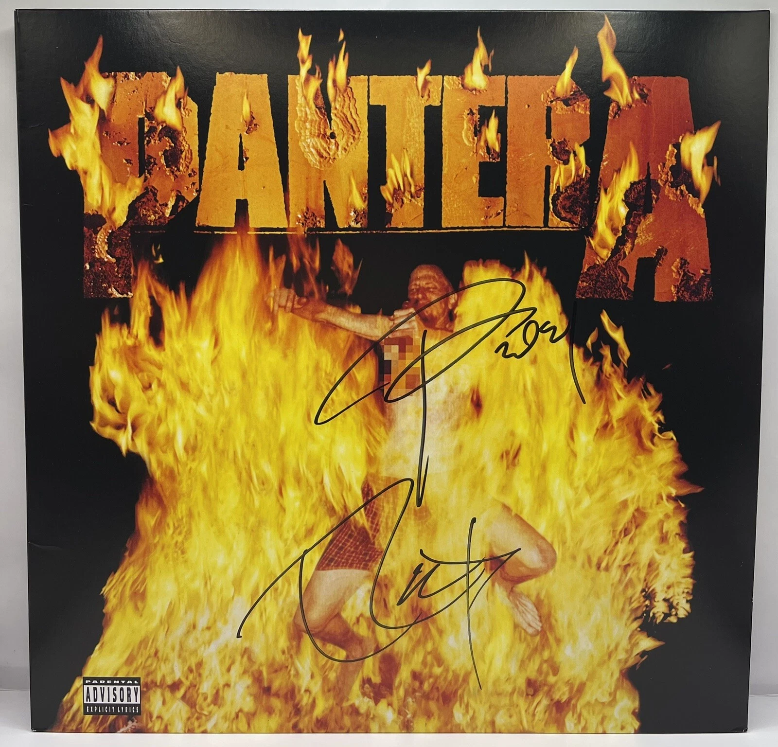 PANTERA signed Auto album REINVENTING THE STEEL PHIL ANSELMO & REX BROWN JSA COA