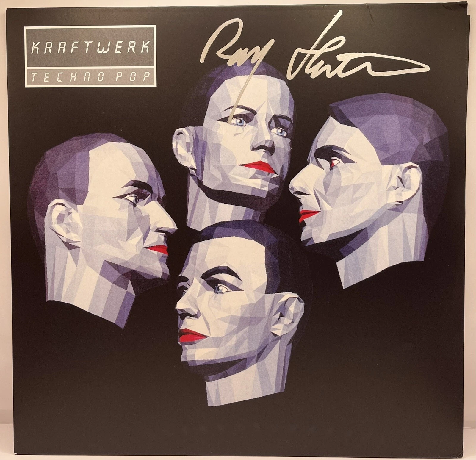 RALF HUTTER signed Auto vinyl album KRAFTWERK TECHNO POP JSA COA
