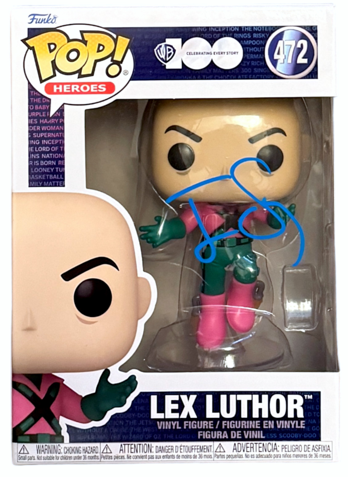 Jesse Eisenberg Signed Autograph Lex Luthor Funko Pop Batman V Superman BAS COA