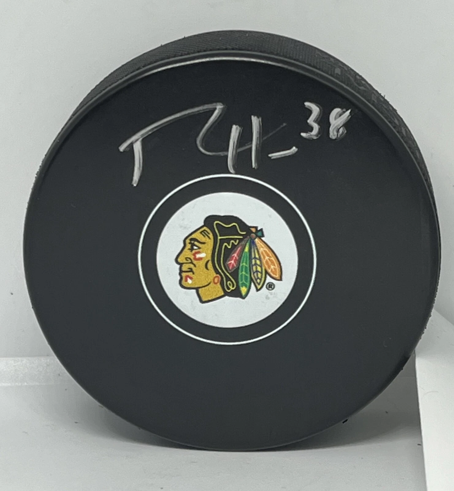 Ryan Hartman signed Chicago Blackhawks Puck autographed Hawks #1