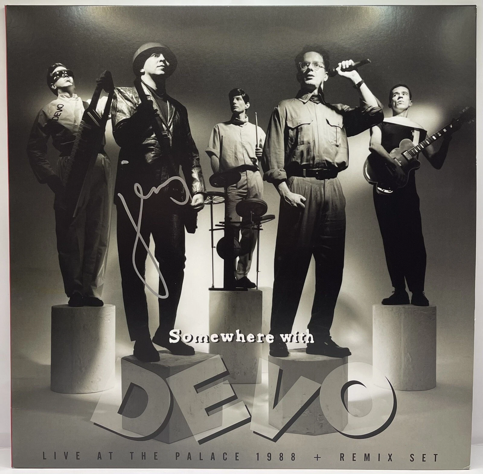 Jerry Gerald Casale DEVO Somewhere With Devo Signed Vinyl Record LP JSA COA