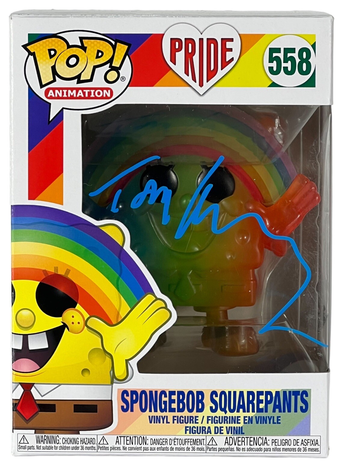 Tom Kenny Signed Autograph Funko Pop Spongebob Squarepants #558 Beckett COA