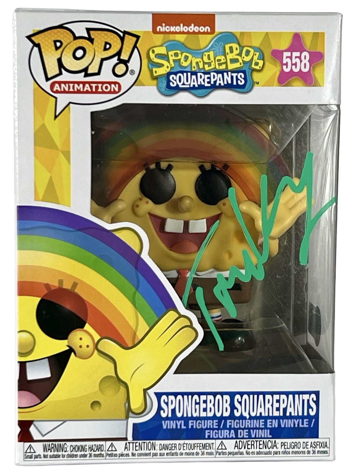 Tom Kenny Signed Spongebob Squarepants Funko Pop #558 Autograph Beckett COA