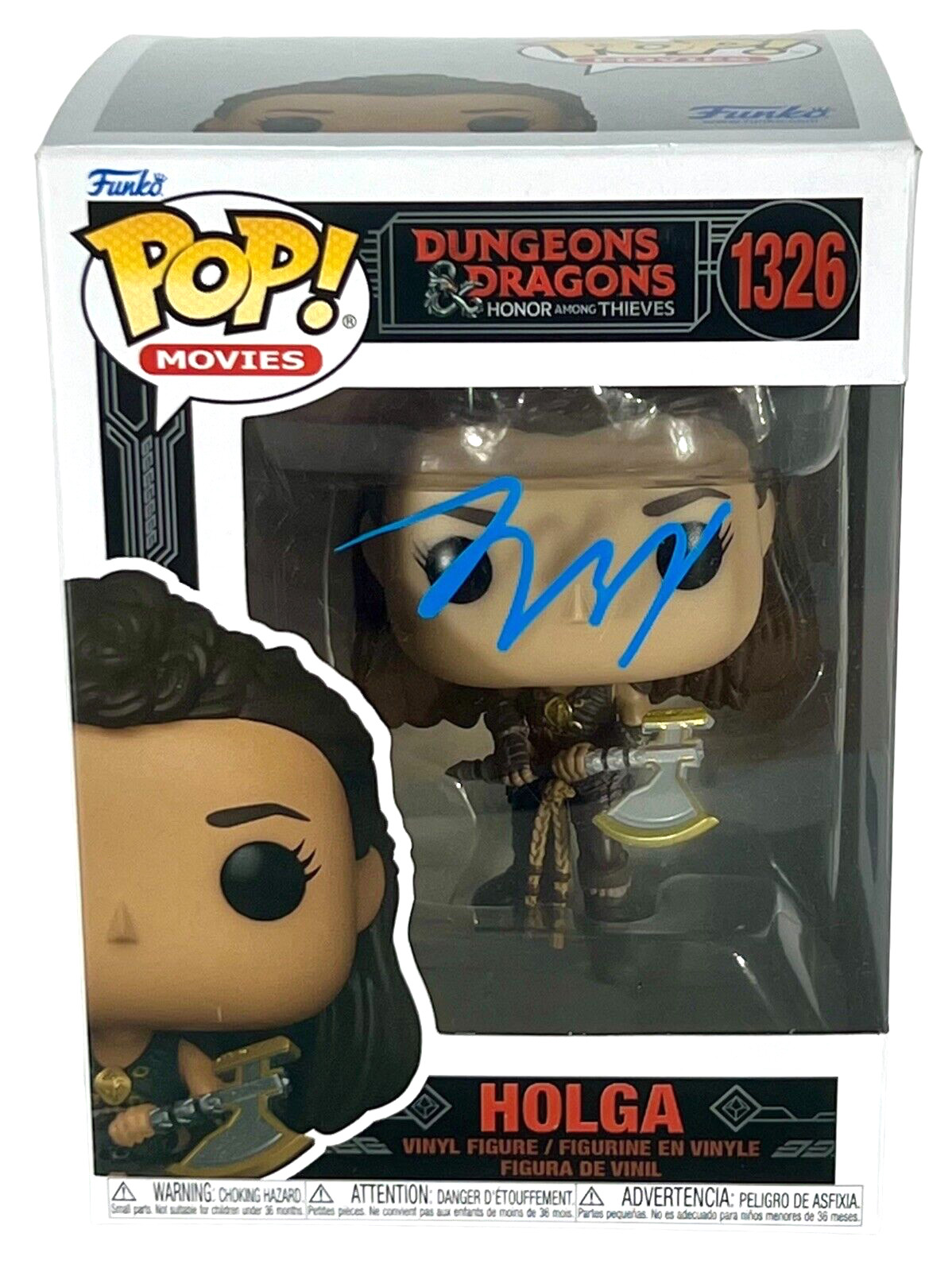 Michelle Rodriguez Signed Funko Pop Dungeons & Dragons Holga Autograph BAS COA