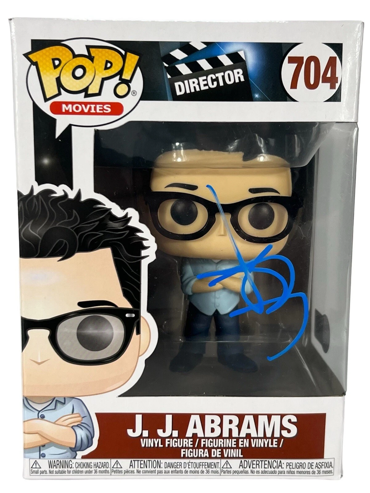 JJ Abrams Signed Director Funko Pop 704 Autograph Star Wars Star Trek BAS COA
