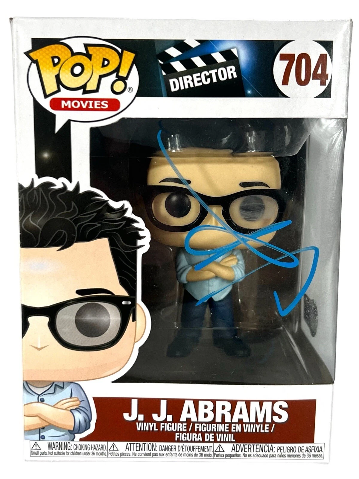 JJ Abrams Signed Director Funko Pop 704 Autograph Star Wars Star Trek J.J. BAS