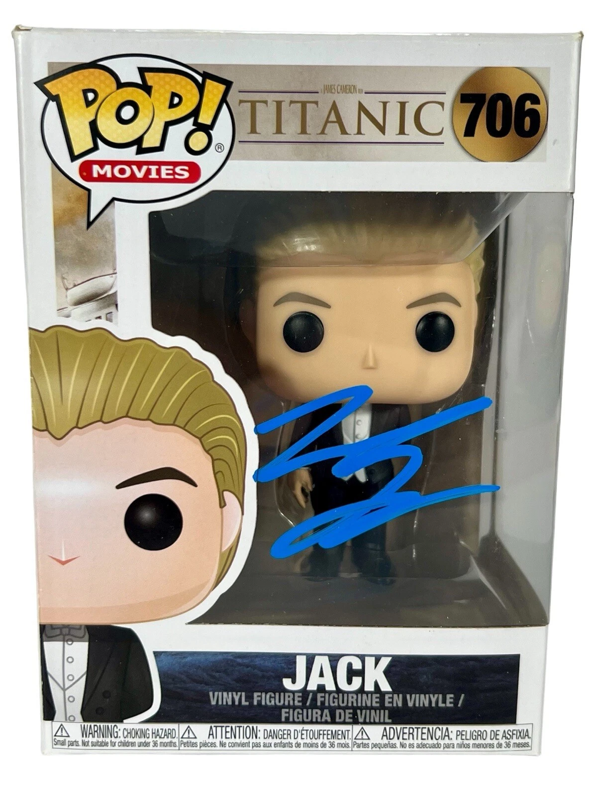 Leonardo Dicaprio Signed Titanic Jack Funko Pop #706 Autograph ACOA COA