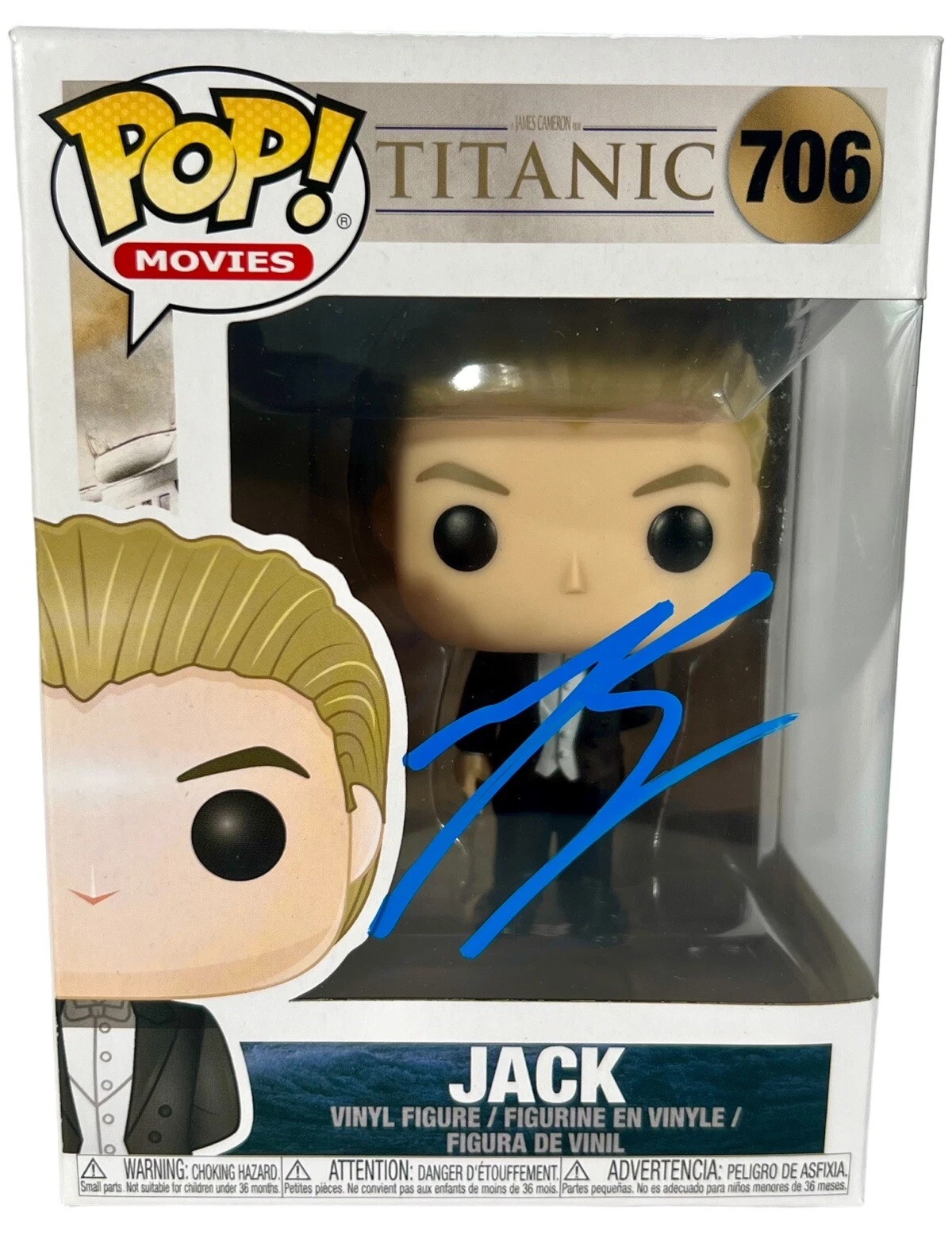 Leonardo Dicaprio Signed Titanic Jack Funko Pop #706 Autograph ACOA COA