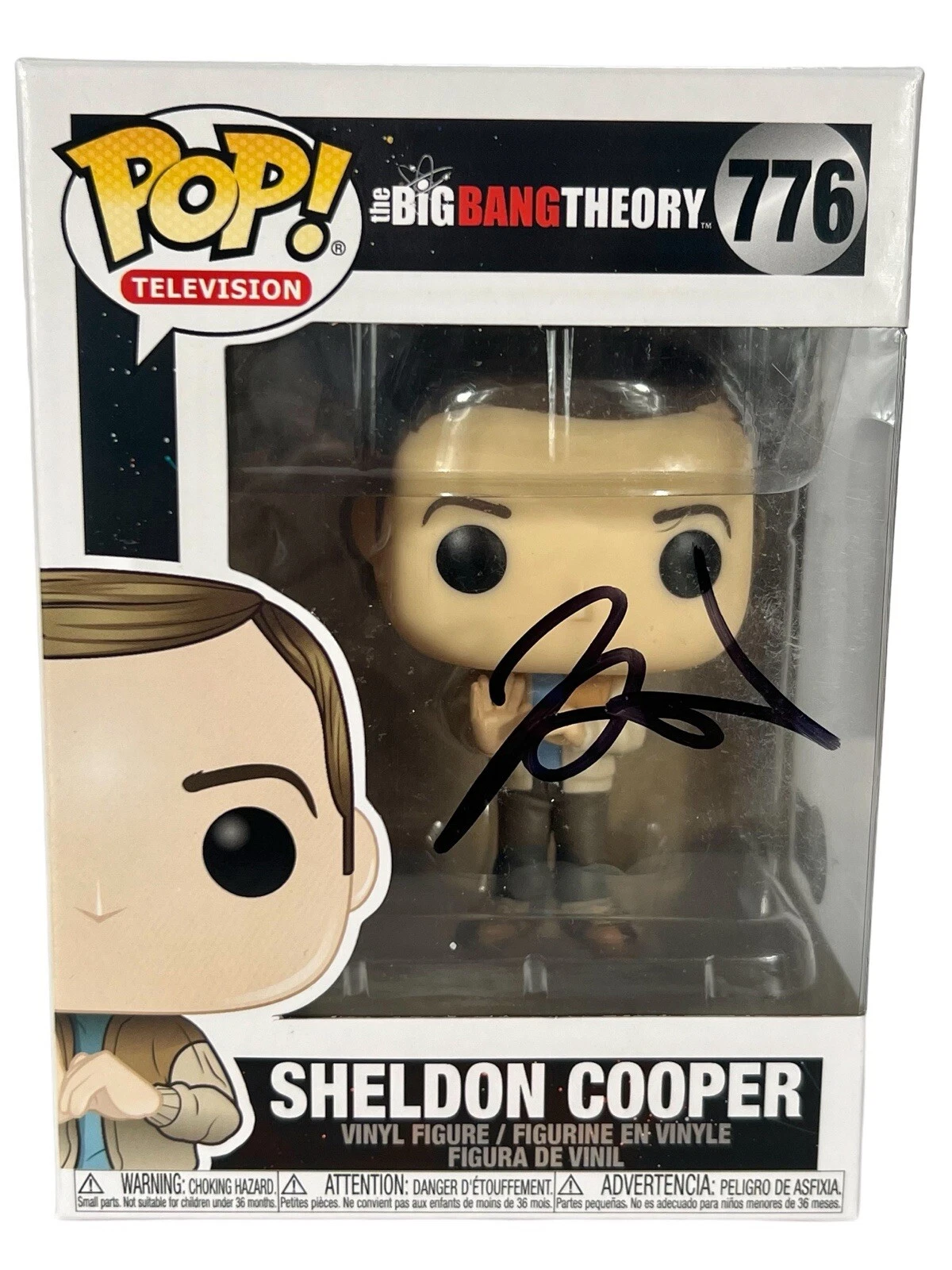 Iain Armitage Signed Young Sheldon Cooper Funko Pop #776 Big Bang Theory BAS COA