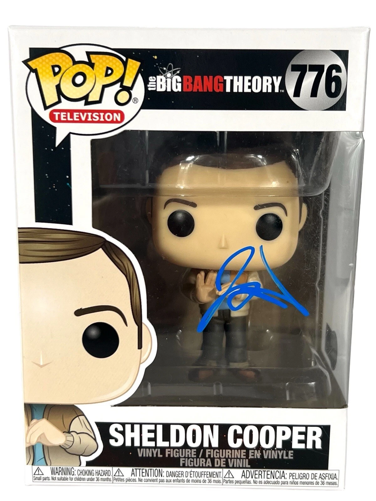 Iain Armitage Signed Young Sheldon Cooper Funko Pop #776 Big Bang Theory BAS COA