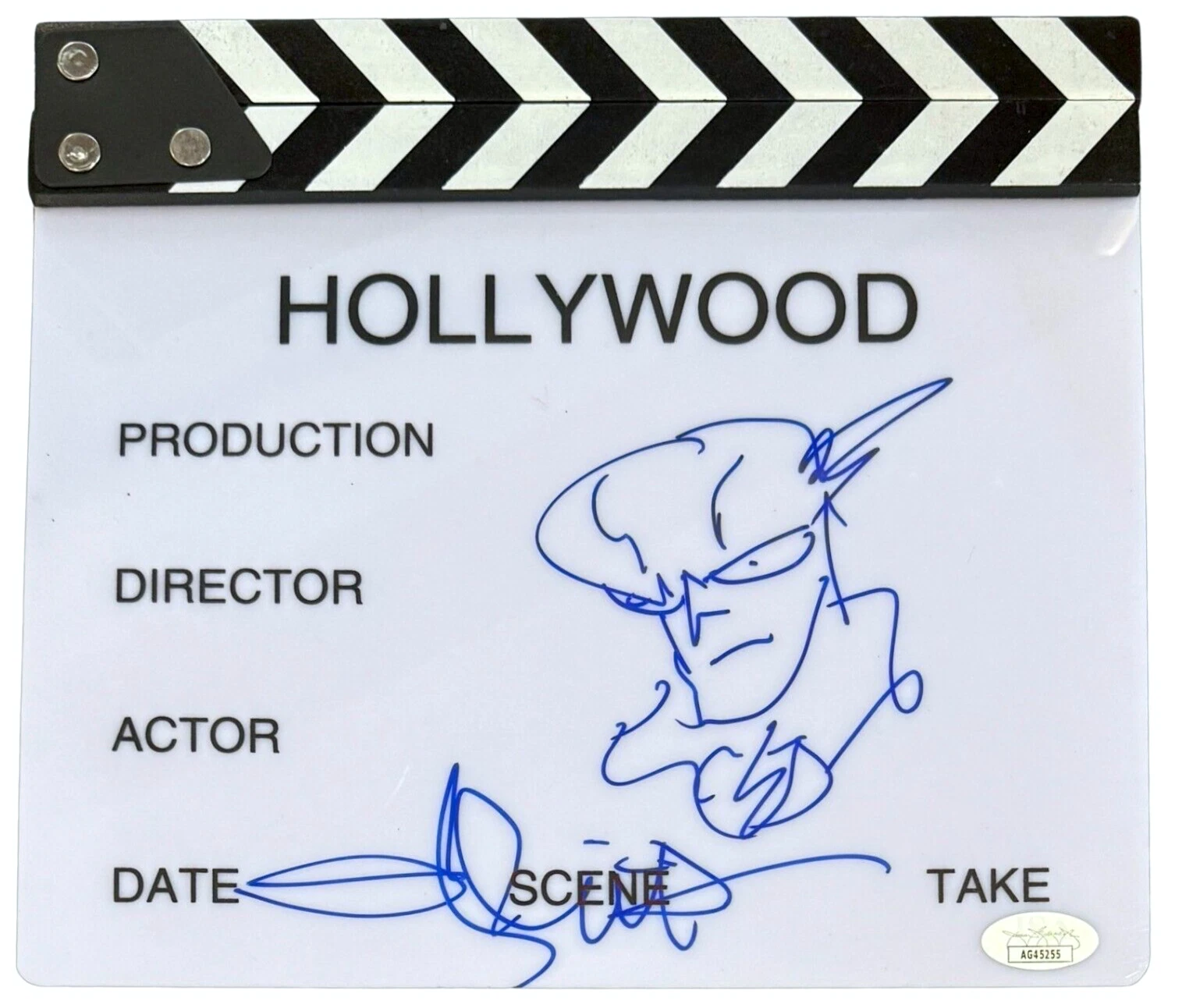 ANDY MUSCHIETTI THE FLASH SIGNED MOVIE CLAPPER BOARD SKETCH AUTOGRAPH JSA COA COLLECTIBLE MEMORABILIA