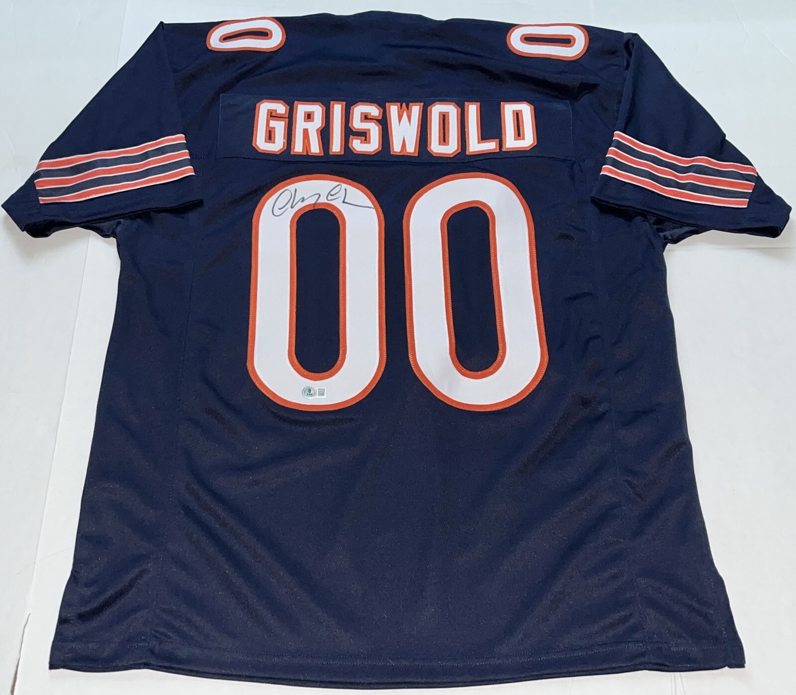 Chevy Chase Christmas Vacation signed Custom #00 Griswold Jersey Beckett Witness