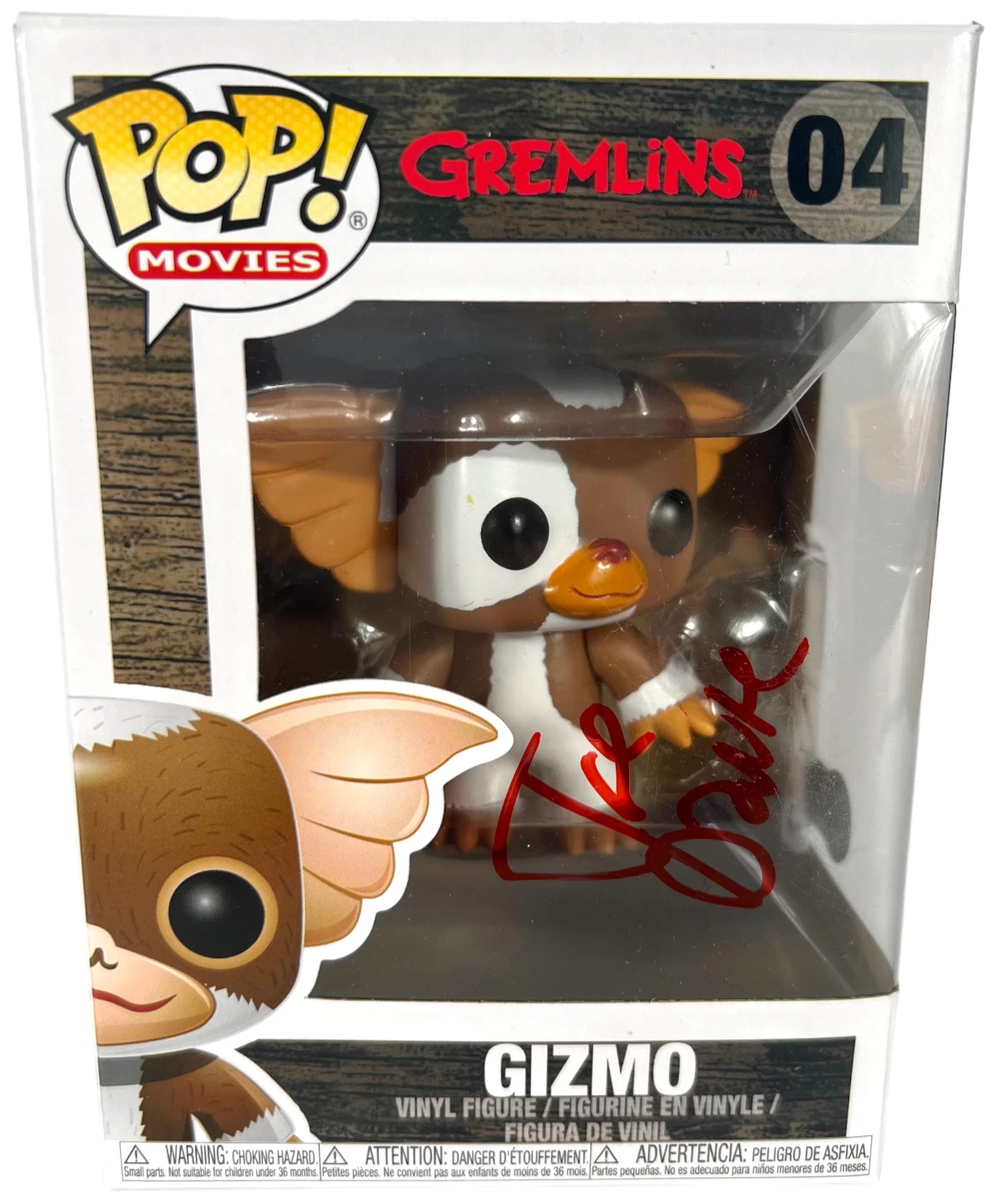 Joe Dante Signed Gremlins Gizmo Funko Pop #04 Director Autograph Beckett COA