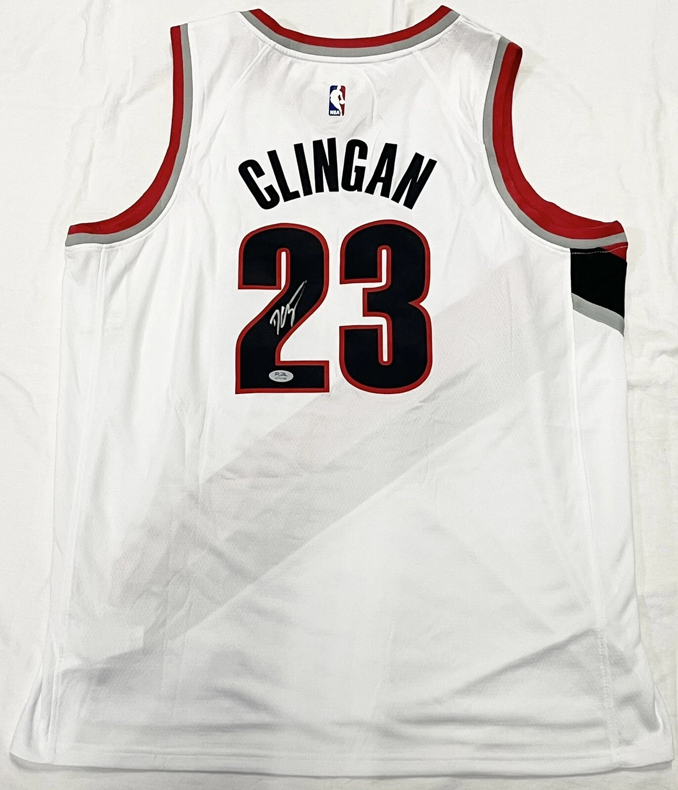 Donovan Clingan Signed Autographed Portland Trail Blazers Jersey PSA/DNA COA