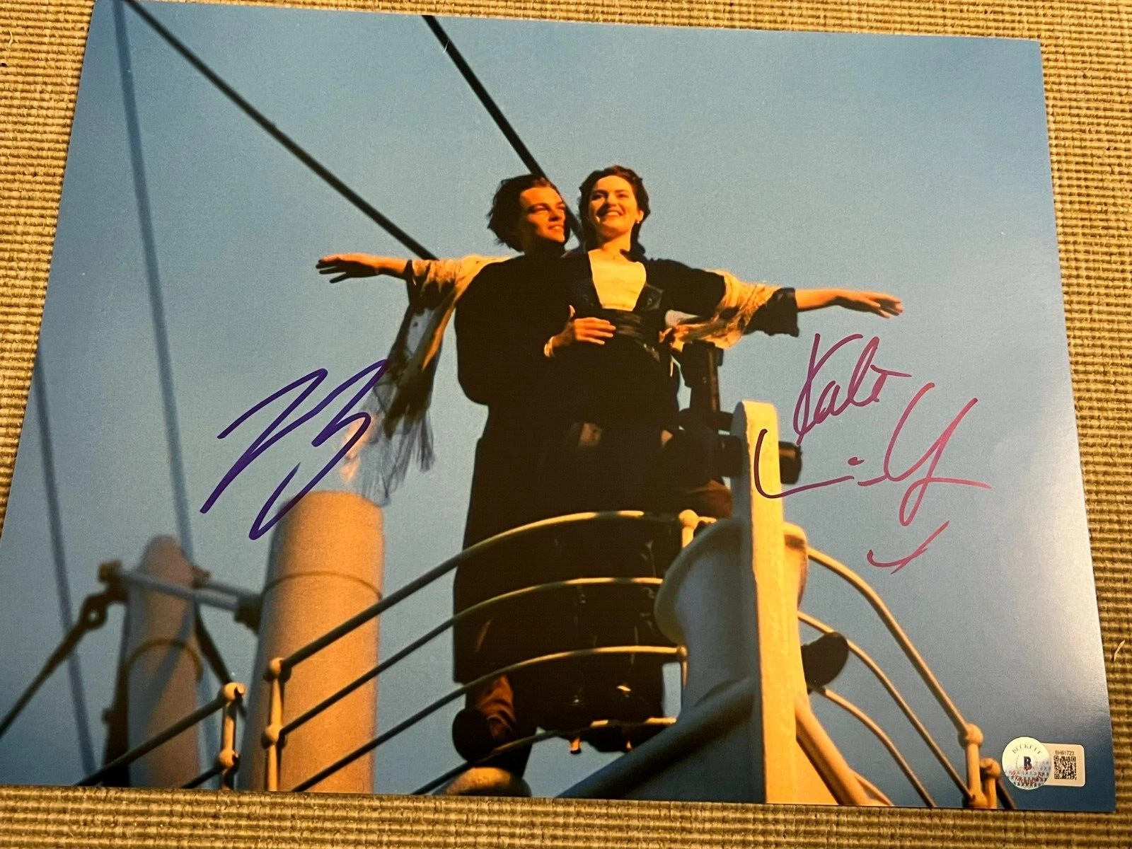 LEONARDO DICAPRIO WINSLET SIGNED AUTOGRAPH 11x14 PHOTO TITANIC BECKETT BAS COA M